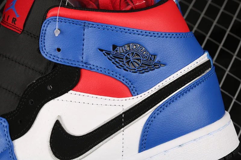 All categories Air Jordan Jordan series basketball shoes Air Jordan 1 Mid Air Jordan 1 Mid Top3 Mandarin duck stitching toe mid-top full toe layer genuine standard 554724-124